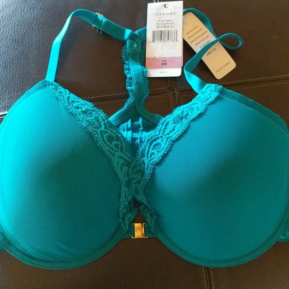 Natori front-close Racerback Bra 36d NWT